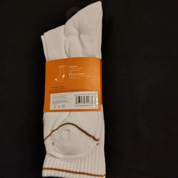 Timberland Men's Crew Socks - Mustard, Black, and White - Picture 3 of 4